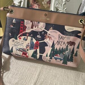 Spartina 449 Sonoma Map Bay Area Crossbody Bag